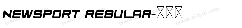 Newsport Regular字体转换